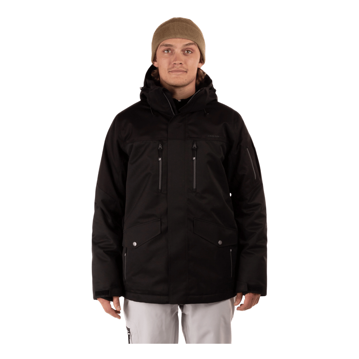 BOULDER GEAR MEN'S QUEST JACKET TAP SHOE FRONT VIEW