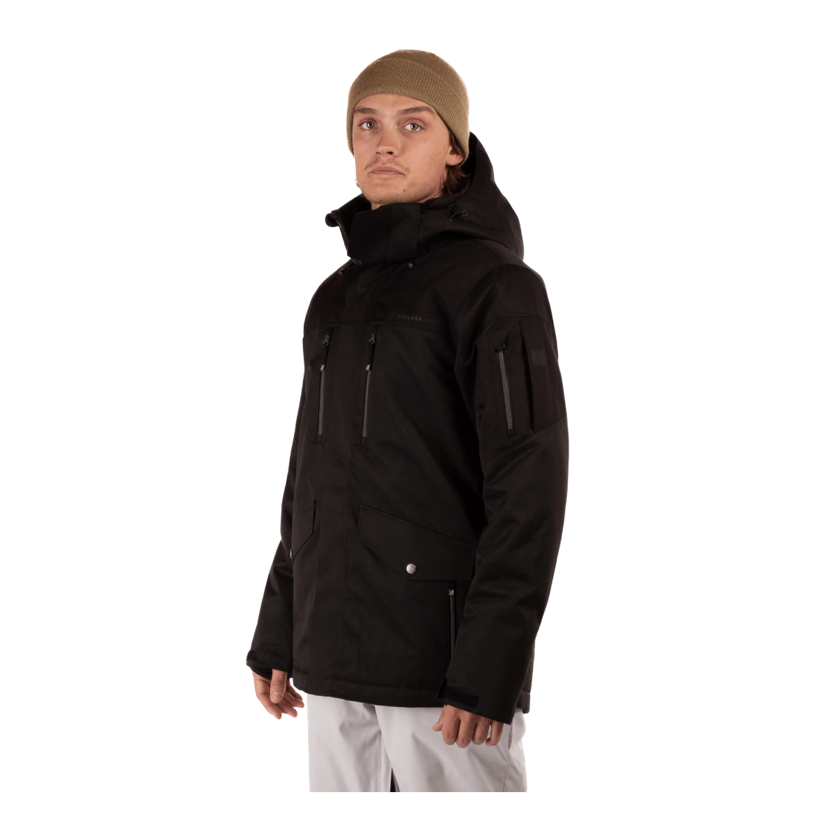 BOULDER GEAR MEN'S QUEST JACKET TAP SHOE SIDE VIEW