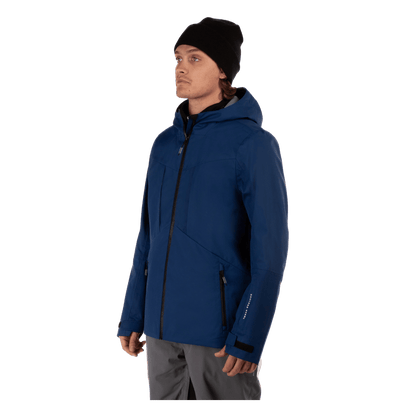 BOULDER GEAR MEN'S RAPID II 3L JACKET NAVY SEA SIDE VIEW