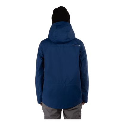 BOULDER GEAR MEN'S RAPID II 3L JACKET NAVY SEA BACK VIEW