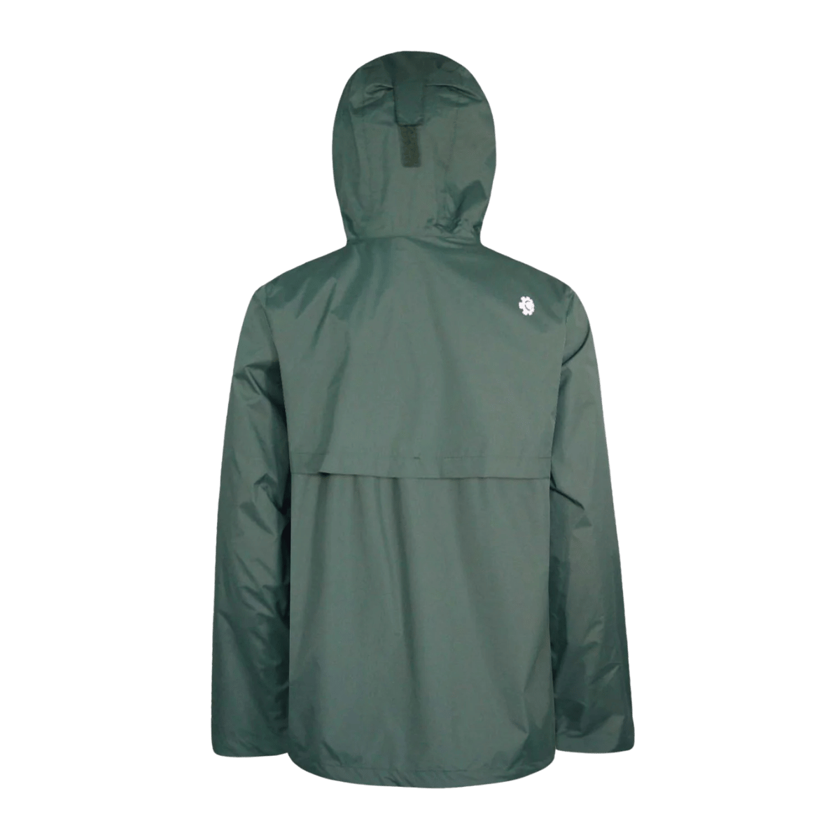 BOULDER GEAR MEN'S STRATUS RAIN JACKET REGULAR FAIRWAY GREEN BACK VIEW