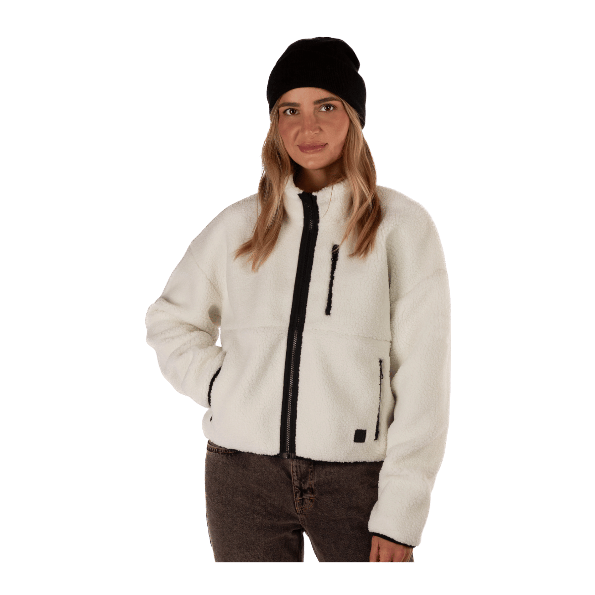 BOULDER GEAR WOMEN DEMURE FLEECE PULLOVER FROST FRONT VIEW