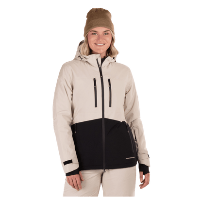 BOULDER GEAR WOMEN MESMERIZE JACKET SANDSTONE FRONT VIEW