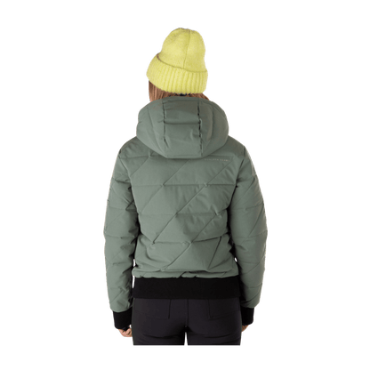 BOULDER GEAR WOMEN PRUE JACKET BASIL BACK VIEW