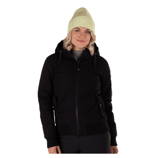 BOULDER GEAR WOMEN PRUE JACKET BLACK FRONT VIEW