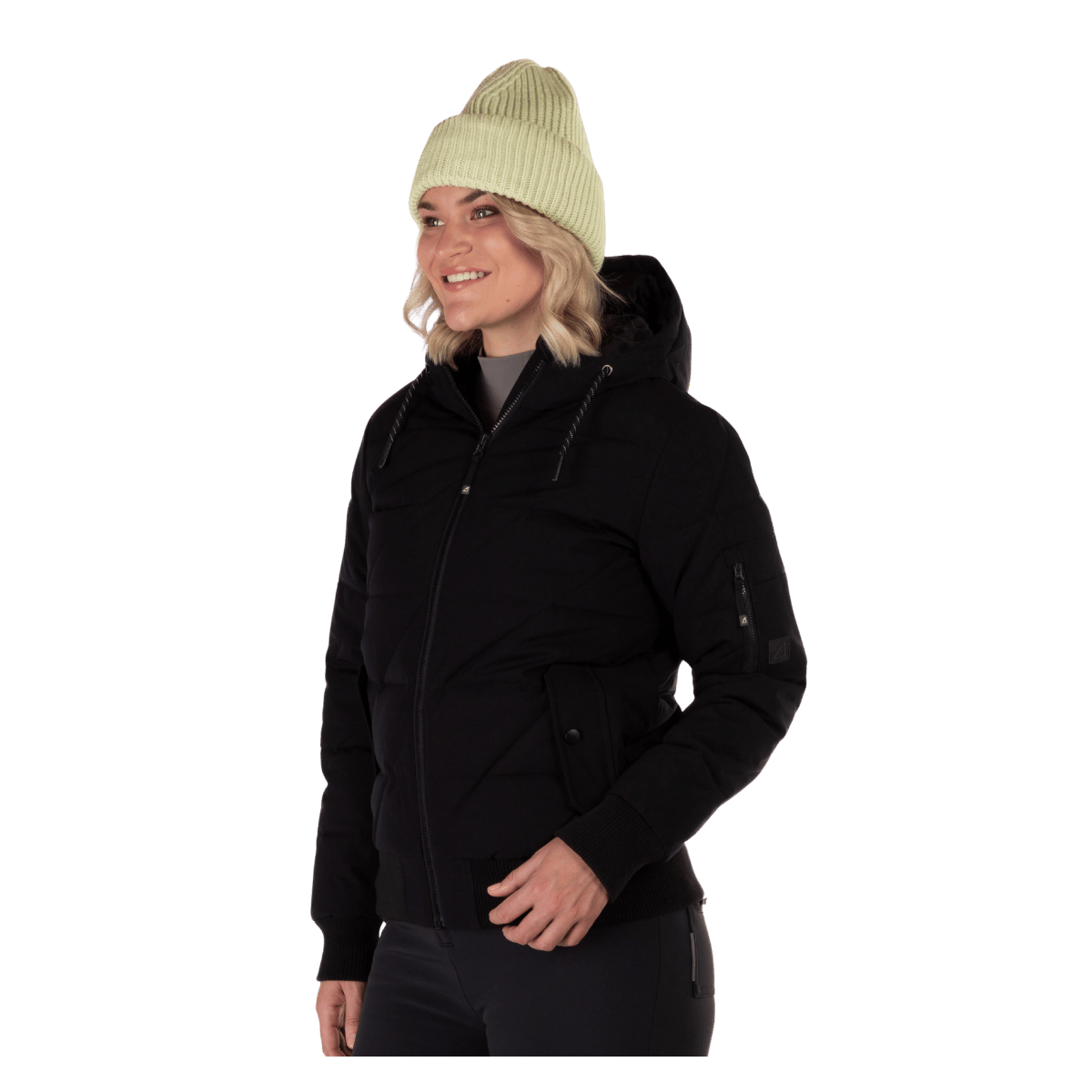 BOULDER GEAR WOMEN PRUE JACKET BLACK SIDE VIEW