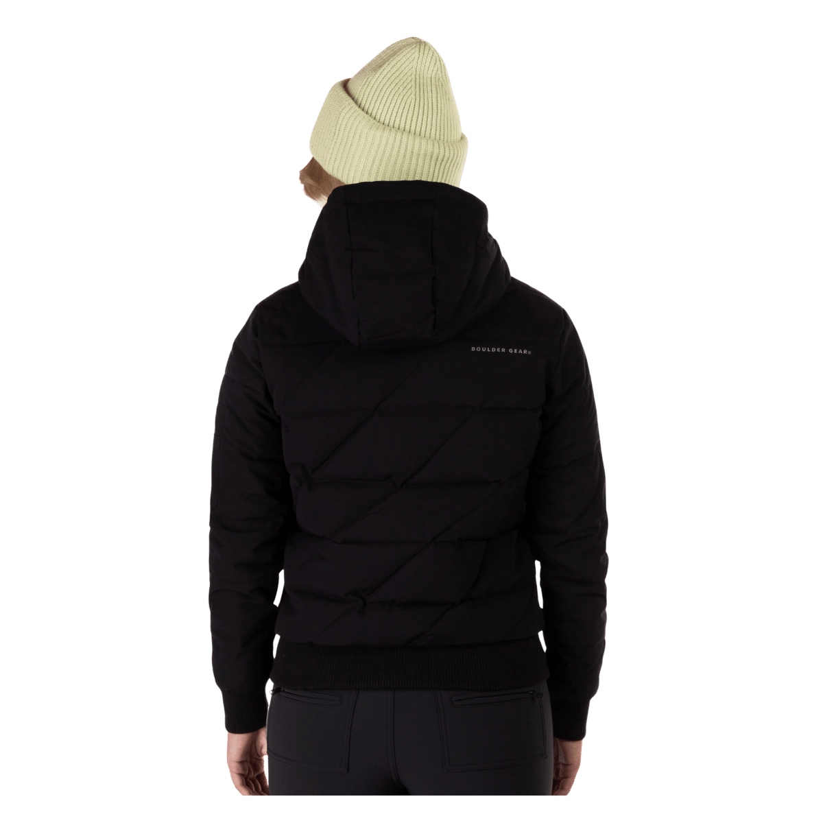 BOULDER GEAR WOMEN PRUE JACKET BLACK BACK VIEW