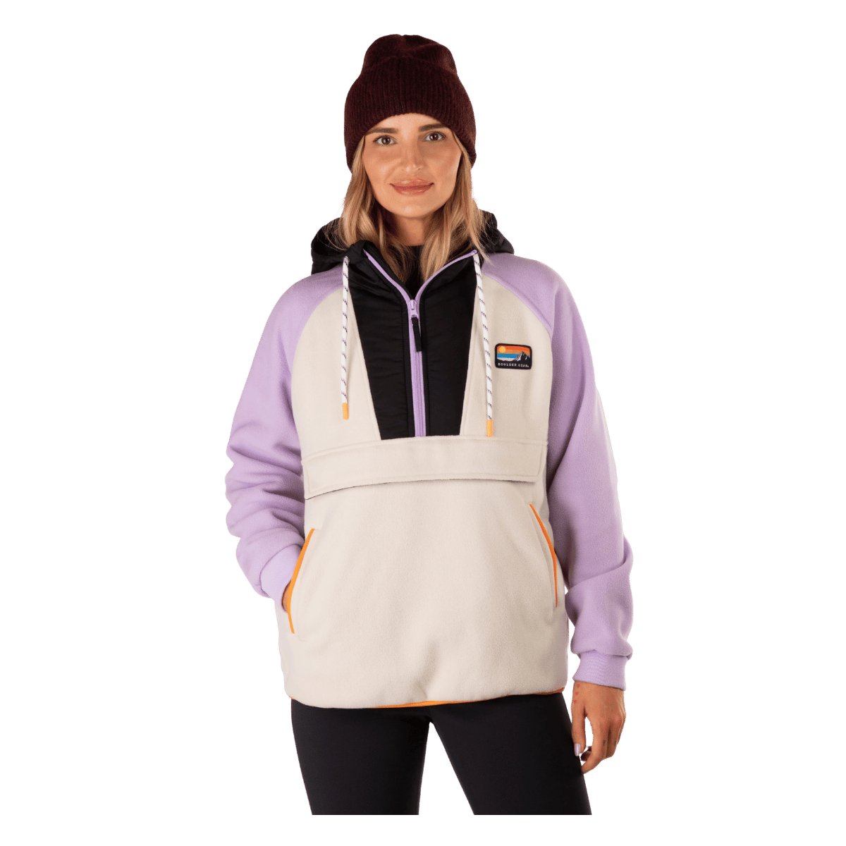 BOULDER GEAR WOMEN SCOUT FLEECE PULLOVER WISTERIA