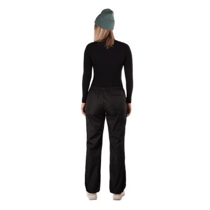 BOULDER GEAR WOMEN STRATUS RAIN PANT EXTENDED BLACK BACK VIEW