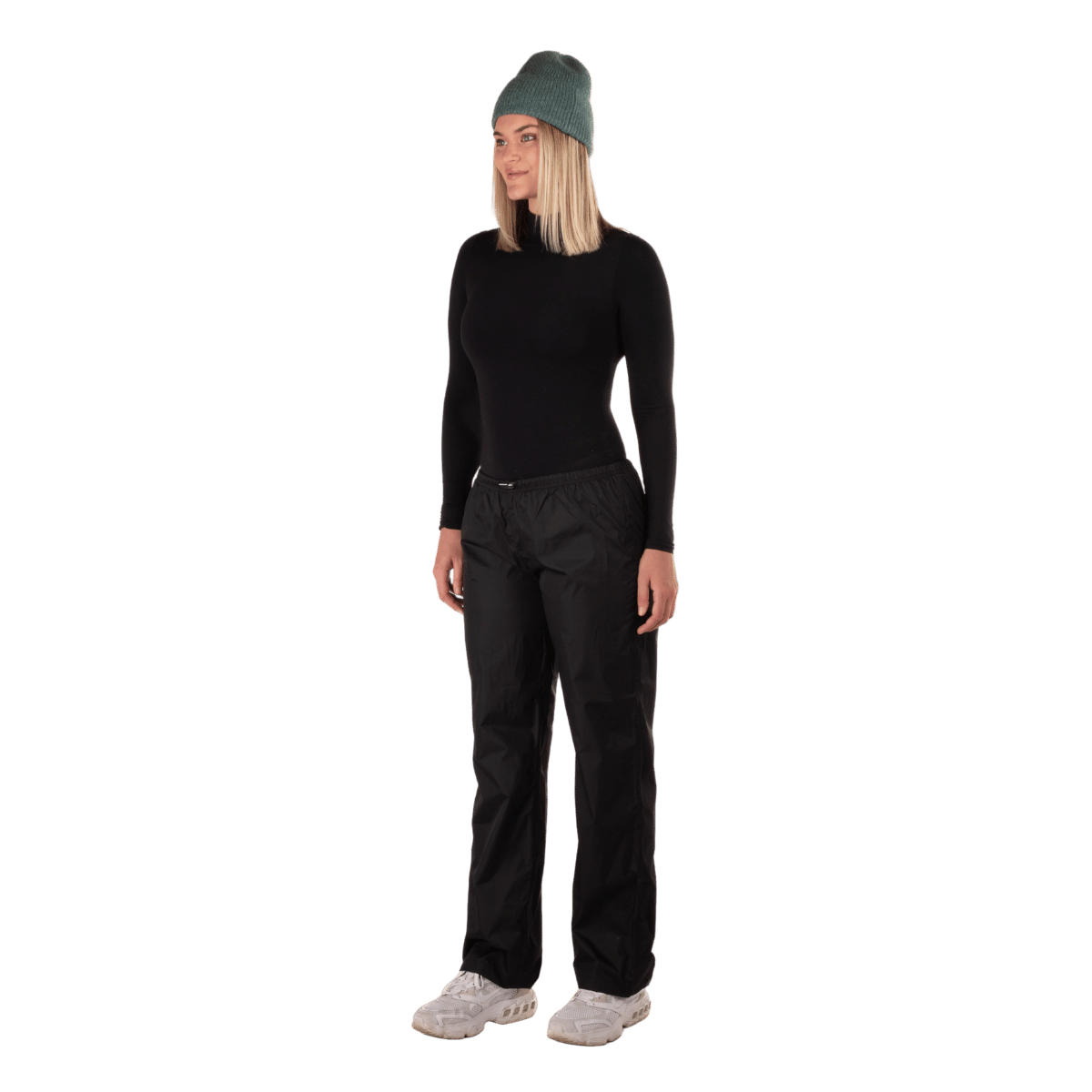 BOULDER GEAR WOMAN STRATUS RAIN PANT REGULAR BLACK SIDE VIEW