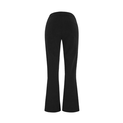 BOULDER GEAR WOMEN VORTEX SOFTSHELL PANT PETITE BLACK BACK VIEW