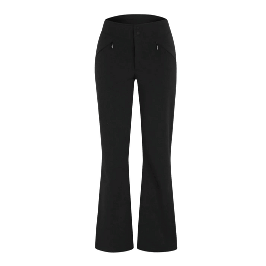 BOULDER GEAR WOMEN VORTEX SOFTSHELL PANT REGULAR BLACK FRONT VIEW