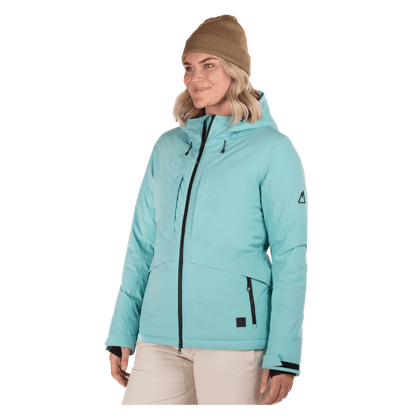BOULDER GEAR WOMEN WHIMSICAL JACKET AQUA SEA SIDE VIEW