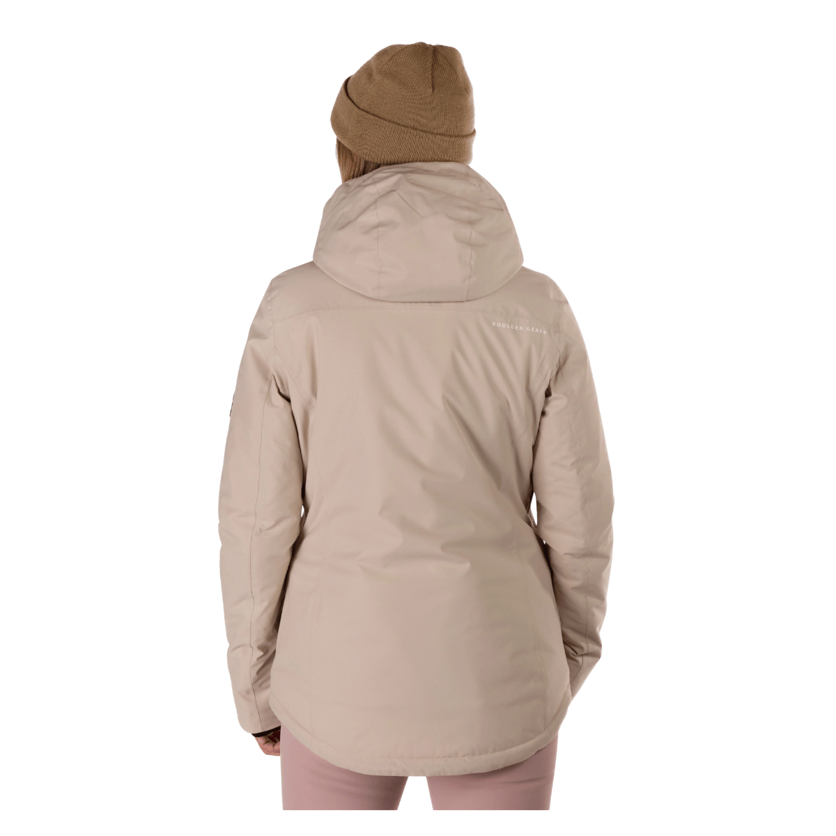 BOULDER GEAR WOMEN WHIMSICAL JACKET SANDSTONE BACK VIEW