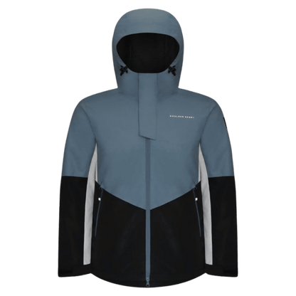 BOULDER GEAR BROCK JACKET EXTENDED SLATE BLUE FRONT VIEW