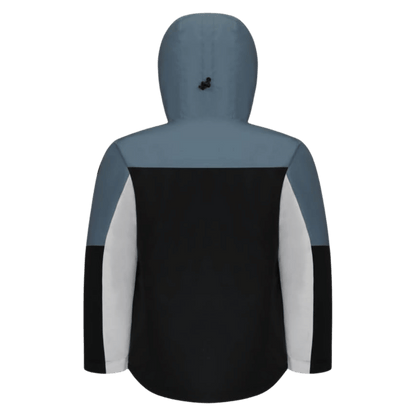 BOULDER GEAR BROCK JACKET EXTENDED SLATE BLUE BACK VIEW