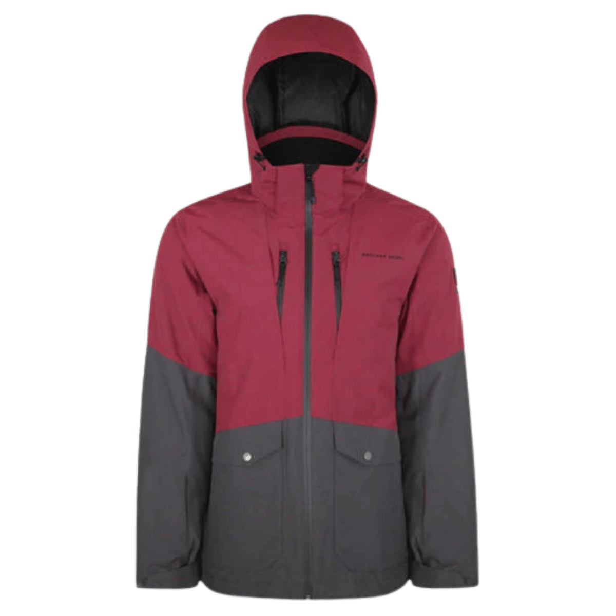 BOULDER GEAR DOWNSLIDE JACKET REGULAR DARK MAROON FRONT VIEW