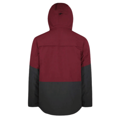 BOULDER GEAR DOWNSLIDE JACKET REGULAR DARK MAROON BACK VIEW