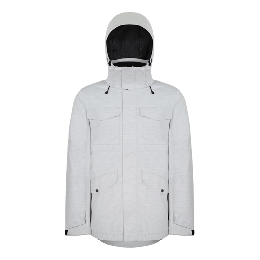 BOULDER GEAR TETON JACKET REGULAR OYSTER FRONT VIEW