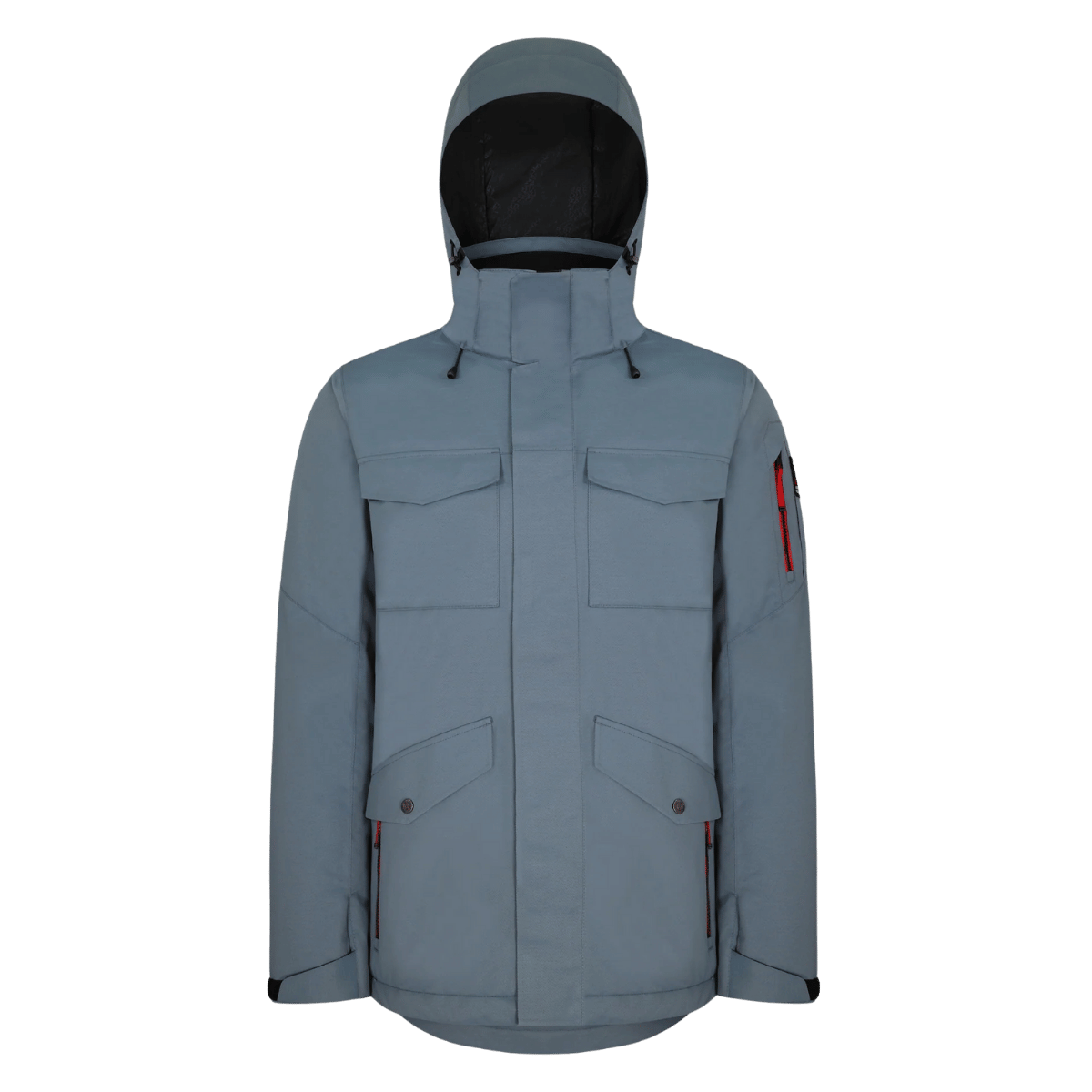 BOULDER GEAR TETON JACKET REGULAR SLATE BLUE FRONT VIEW