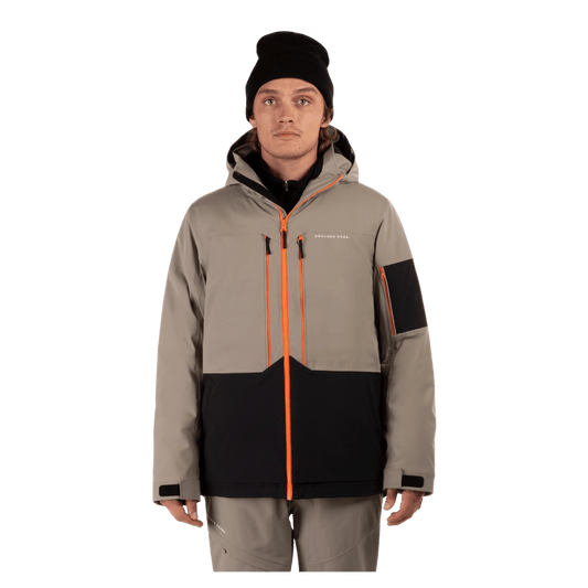 BOULDER GEAR TREMOR JACKET GRAVEL FRONT VIEW
