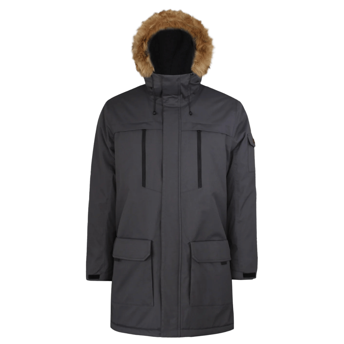 BOULDER GEAR TUNDRA JACKET EXTENDED PHANTOM FRONT VIEW