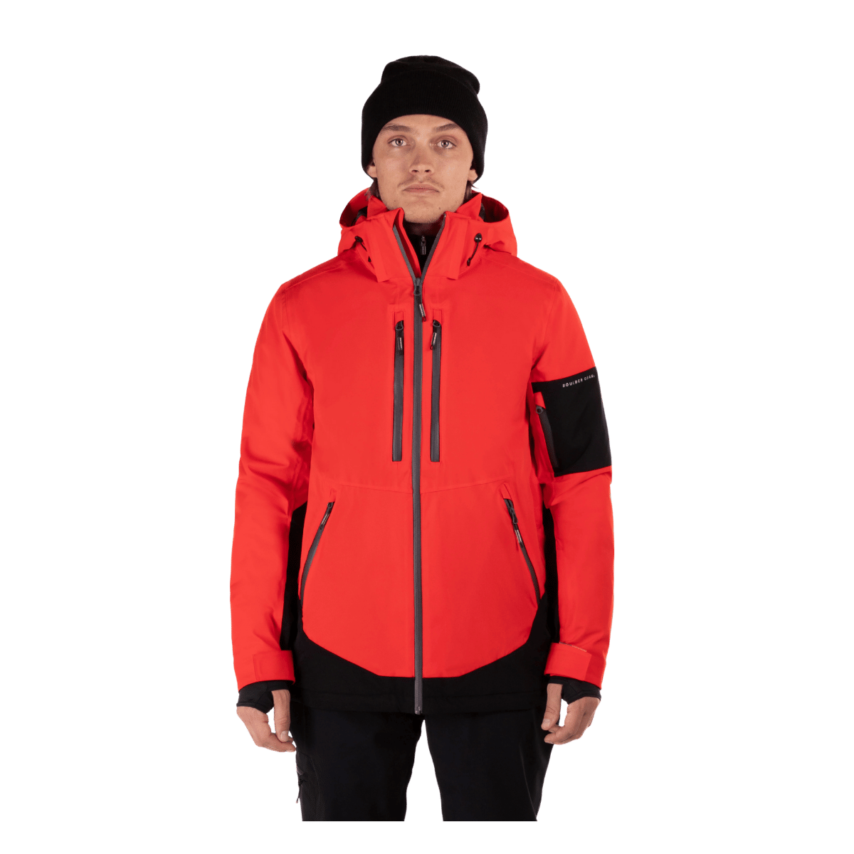 BOULDER GEAR VOLT TECH JACKET RED SPICE FRONT VIEW