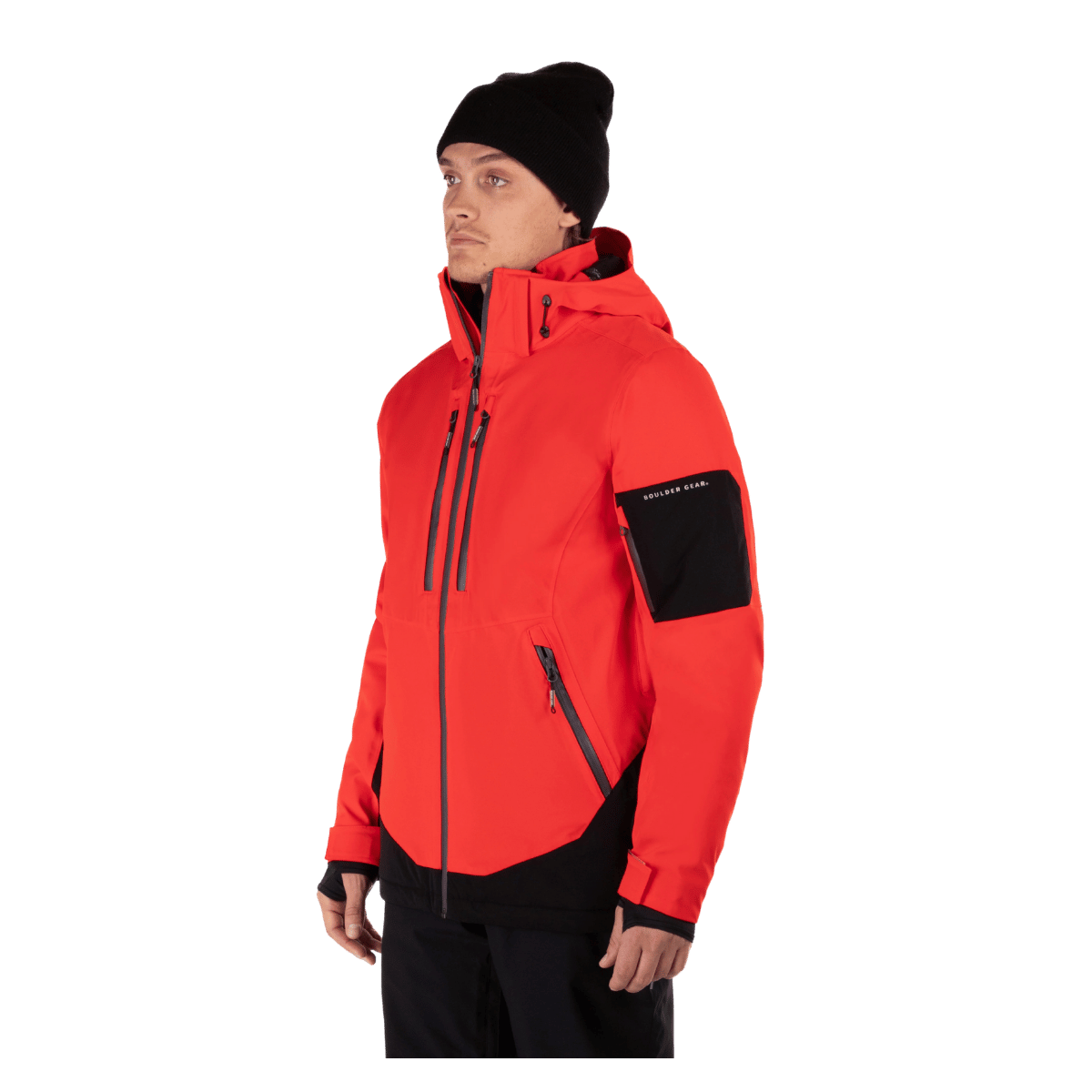 BOULDER GEAR VOLT TECH JACKET RED SPICE SIDE VIEW