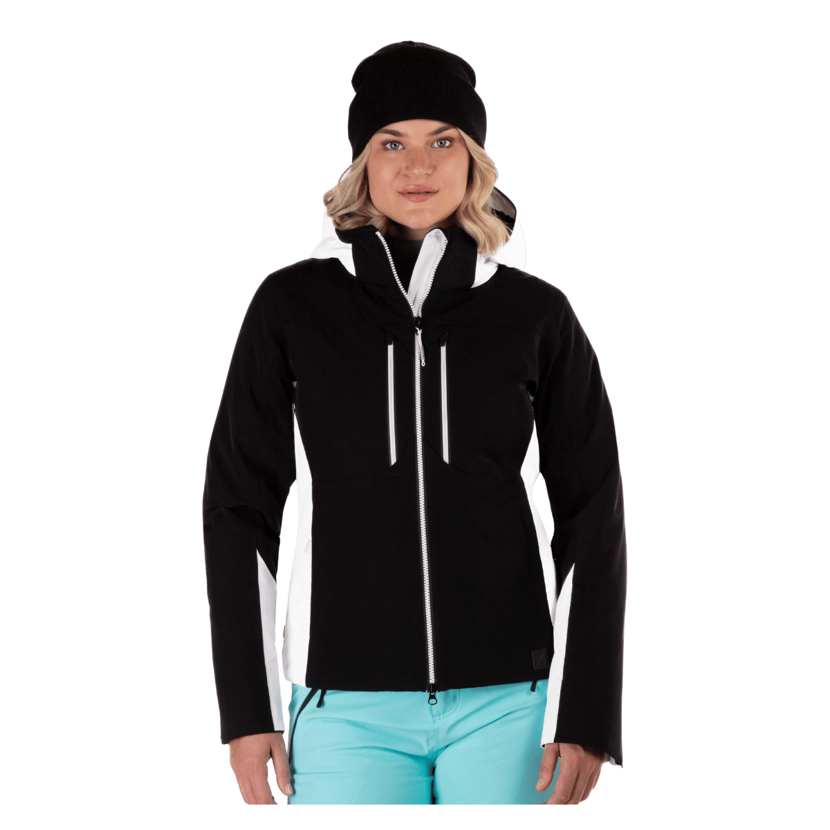 BOULDER GEAR WOMEN CARA TECH JACKET BLACK FRONT VIEW