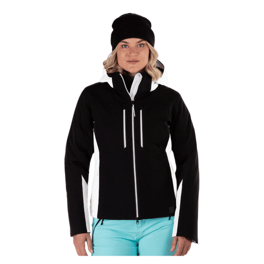 BOULDER GEAR WOMEN CARA TECH JACKET BLACK FRONT VIEW