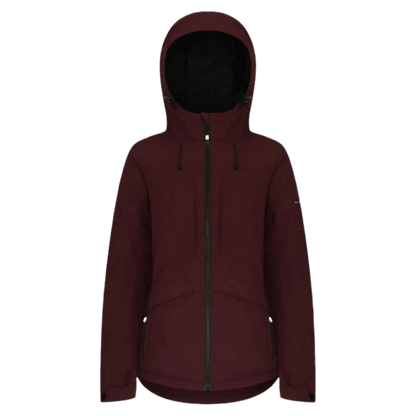 BOULDER GEAR WOMEN WHIMSICAL JACKET EXTENDED WILD BERRY FRONT VIEW
