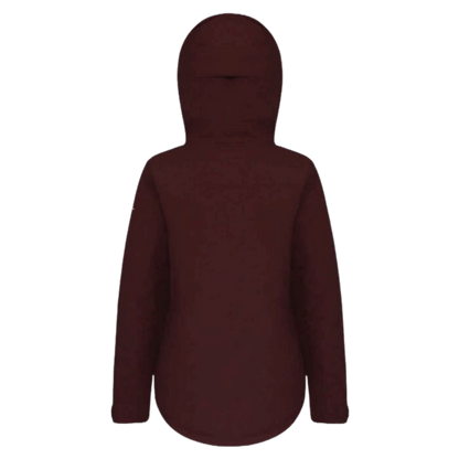 BOULDER GEAR WOMEN WHIMSICAL JACKET EXTENDED WILD BERRY BACK VIEW