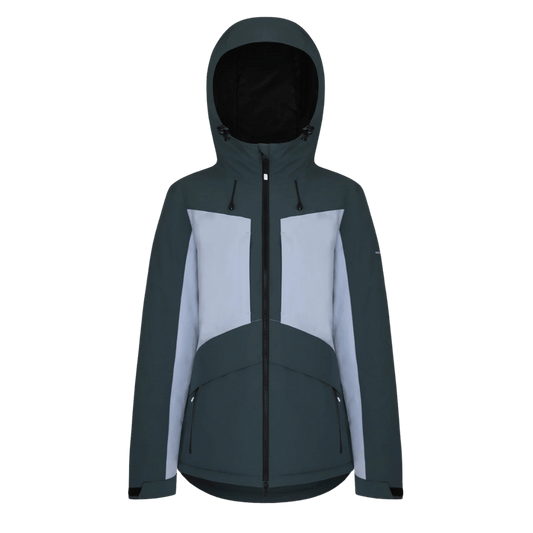 BOULDER GEAR WOMEN WHIMSICAL JACKET DARK SLATE FRONT VIEW