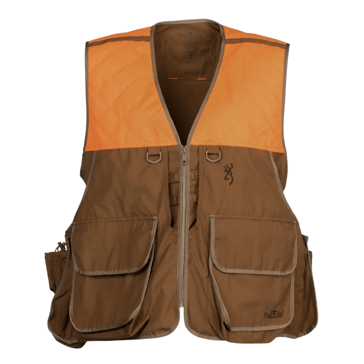 BROWNING MEN'S BIRD'N LITE VEST 2.0 W/O EMB - TAN BLAZE - FRONT VIEW