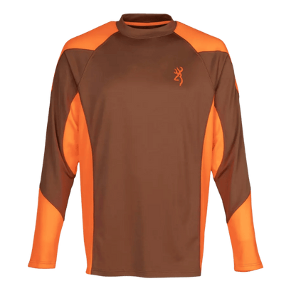 BROWNING MEN'S NTS UPLAND SHIRT 35+ UPF - TAN BLAZE - FRONT VIEW