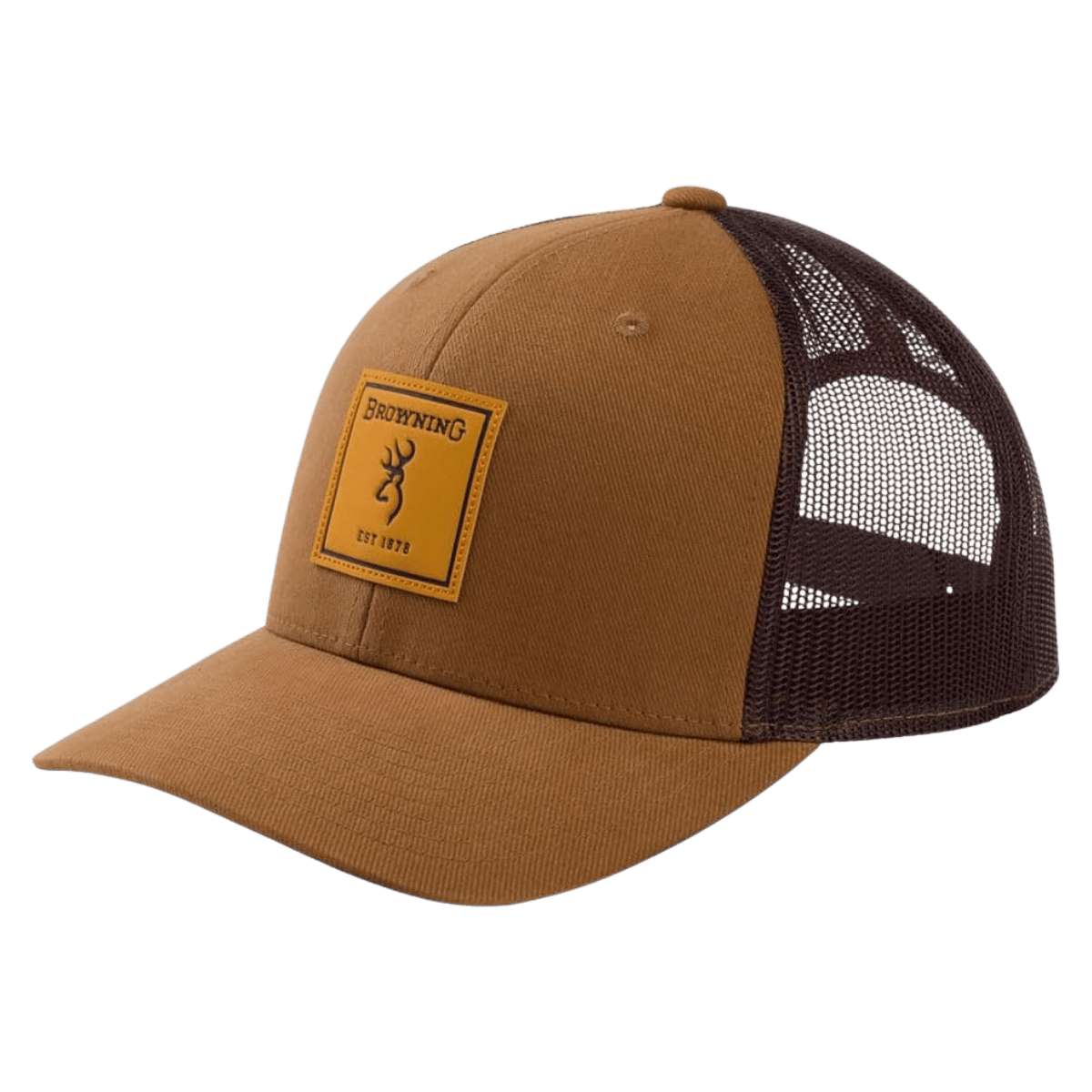 BROWNING ADULT'S RUGGED SNAP CLOSURE CAP - BROWN