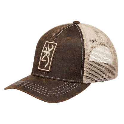 BROWNING MENSALTWOOD CAP - BROWN - FRONT VIEW