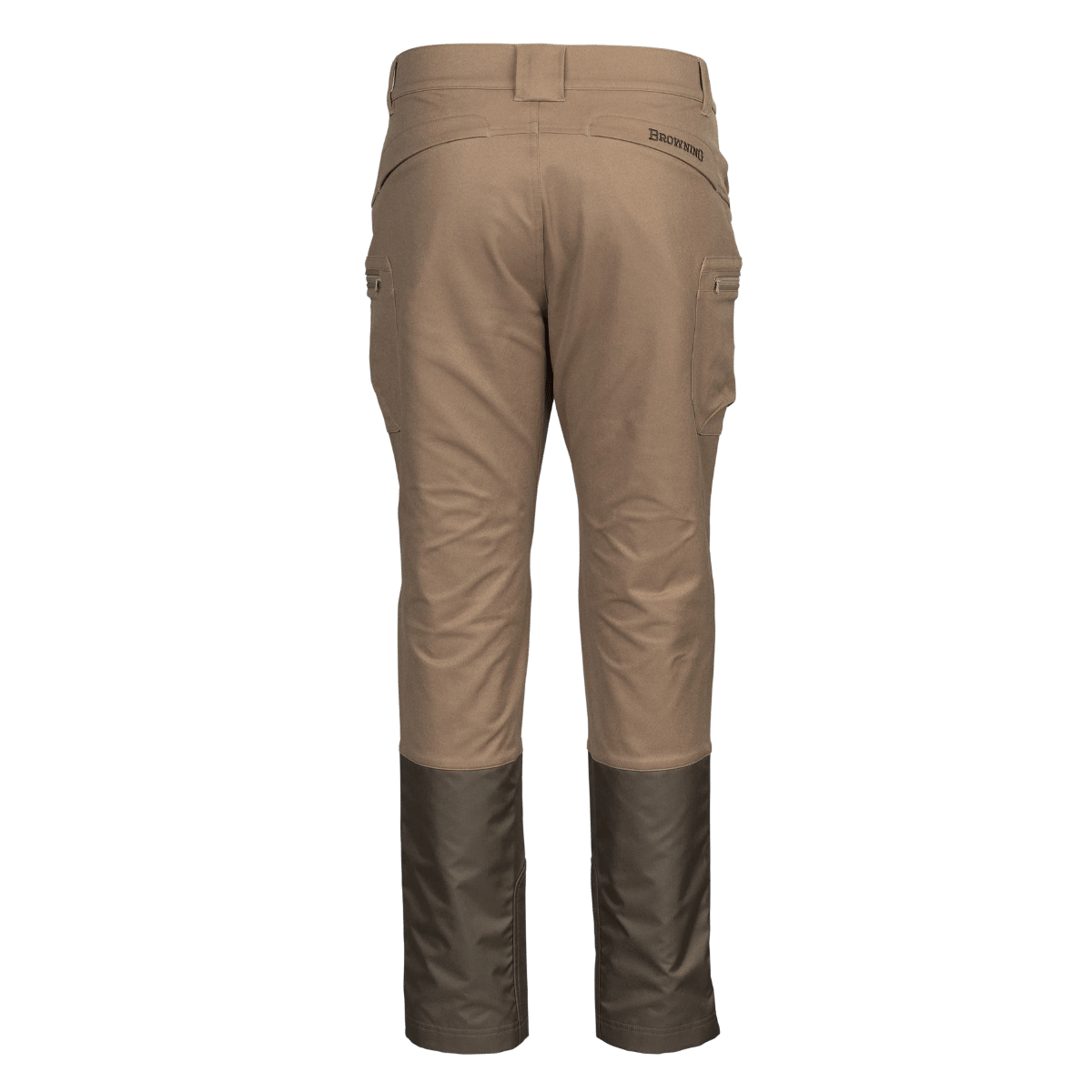BROWNING WOMEN'S BRUSH FLATS PANTS - TAN BROWN - BACK VIEW