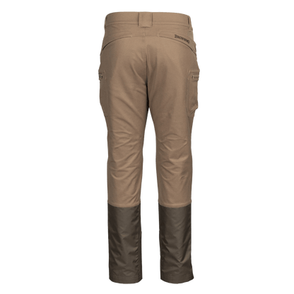 BROWNING WOMEN'S BRUSH FLATS PANTS - TAN BROWN - BACK VIEW