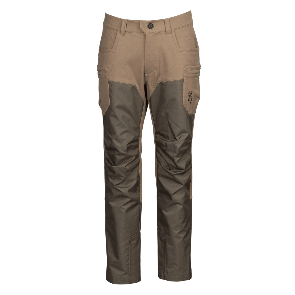 BROWNING WOMEN'S BRUSH FLATS PANTS - TAN BROWN - FRONT VIEW