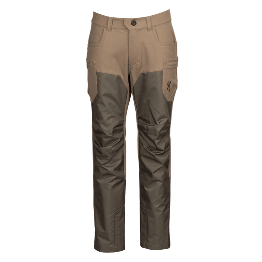 BROWNING WOMEN'S BRUSH FLATS PANTS - TAN BROWN - FRONT VIEW