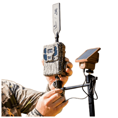 BROWNING MICRO-SOLAR BATTERY PACK - SIDE VIEW (IN USE)