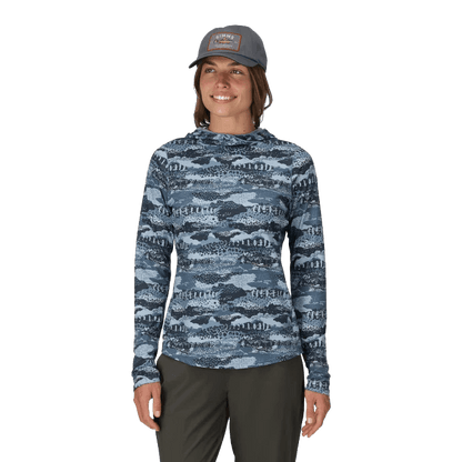 SIMMS WOMEN'S BUGSTOPPER SOLARFLEX HOODY - SHROUD SELVEDGE MODEL