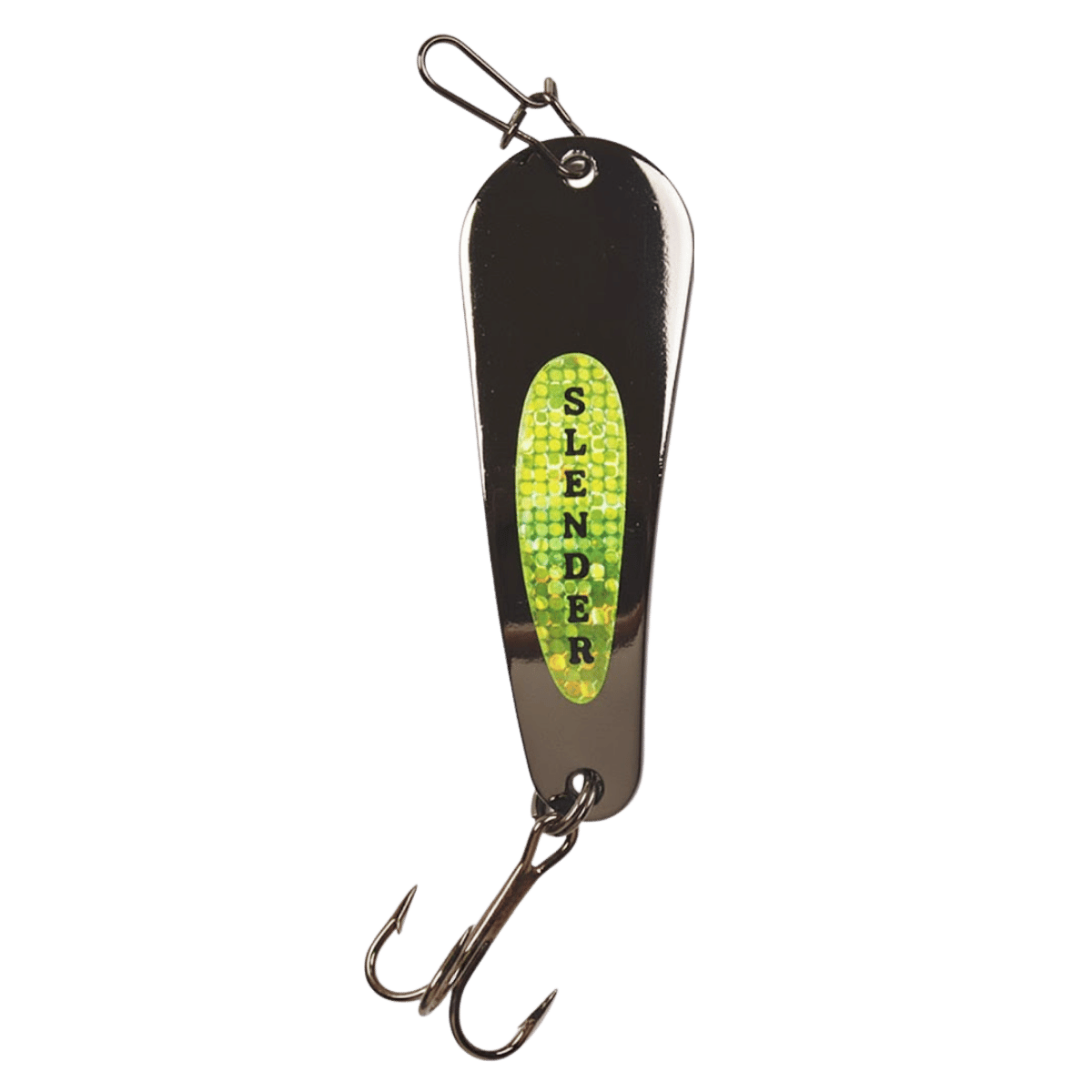 CUSTOM JIGS & SPINS SLENDER SPOON 1/16 OZ - BLACK/NICKEL