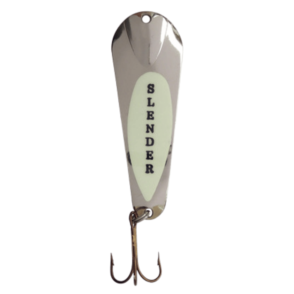 CUSTOM JIGS & SPINS SLENDER SPOON 1/8 OZ - SILVER GLOW