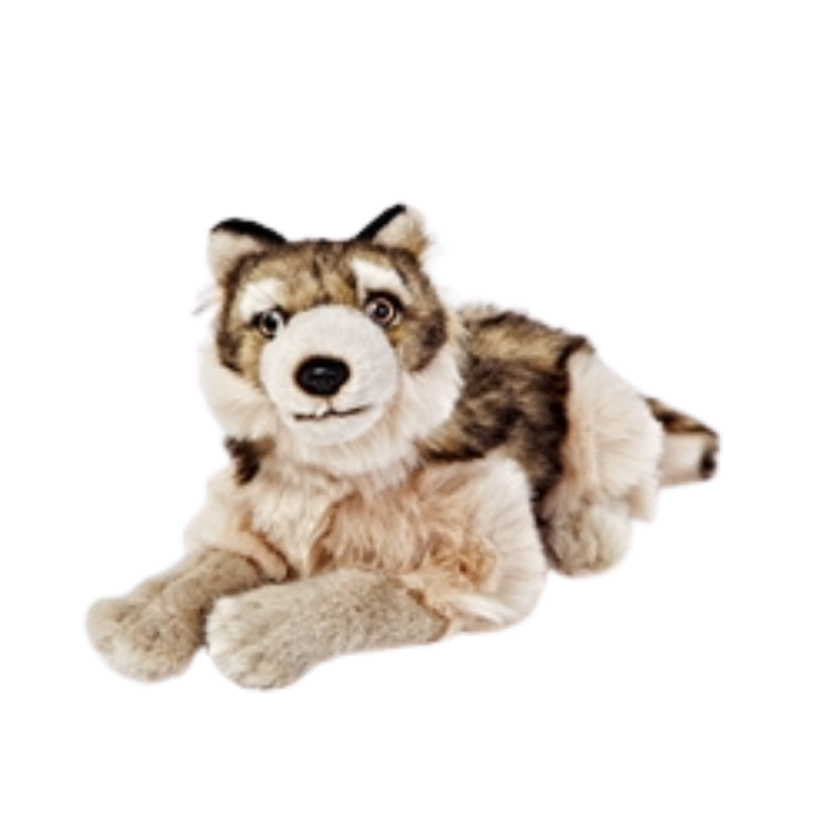 CABIN CRITTERS WOLF BROWN WHITE