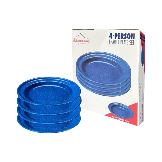 CADDIS 4 PACK ENAMEL PLATE BLUE