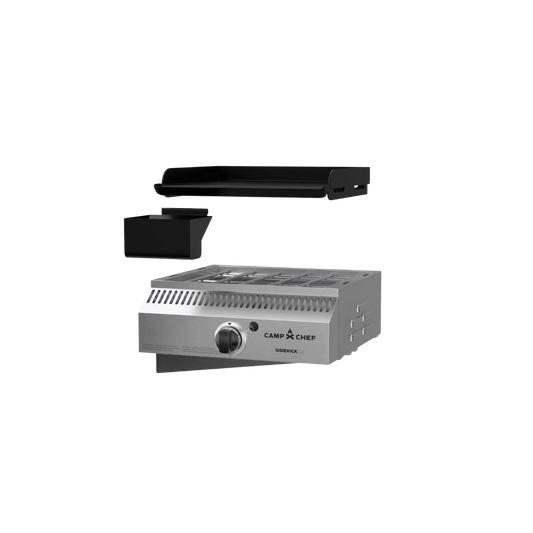 CAMP CHEF SIDEKICK SEAR W/ BBQ BOX SILVER BLACK