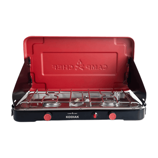 CAMP CHEF MOUNTAIN SERIES KODIAK CAMPING STOVE - FRONT VIEW