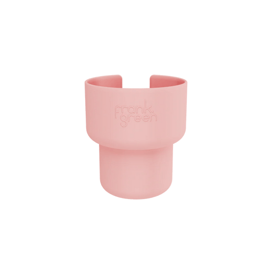 FRANK GREEN CAR CUP HOLDER EXPANDER - 34OZ/1L CERAMIC REUSABLE BOTTLE - BLUSHED